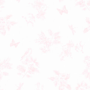 Papel de Parede Rosa Bebê Botânica Provençal - 85718