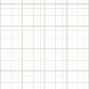 Papel de Parede Cottagecore Infantil Vintage Xadrez Bege - 600083