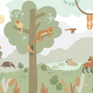Papel de Parede Infantil Floresta Brasileira Outono - 600236