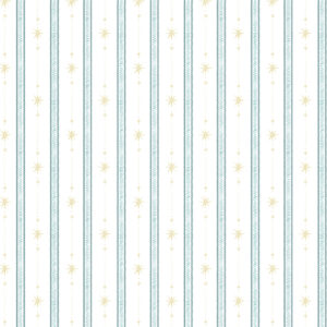 Papel de Parede Cottagecore Infantil Vintage Constelação Listras Losangolos - 89822