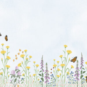 Papel de Parede Jardim de Flores - 602735